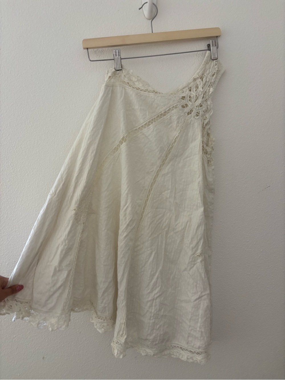 Free People Billie Battenburg white one-shoulder mini dress - Picture 4 of 6